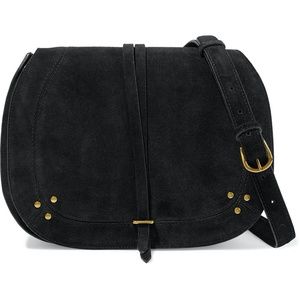 JÉRÔME DREYFUSS Suede Crossbody Bag Black